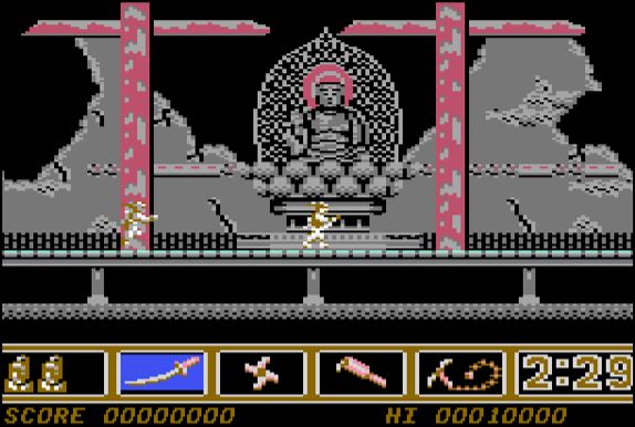 Ninja Spirit - Commodore 64 game screenshot (1990) by Activision